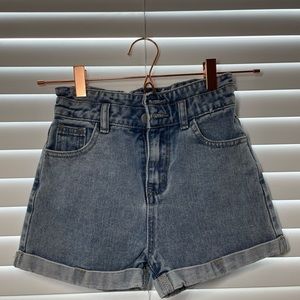 Girls denim shorts | Waist roll up